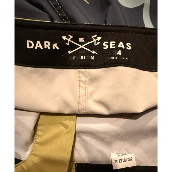 Dark Seas Bollard Board Shorts Mens 34 8" Floral Swim Trunks - Picture 3 of 6